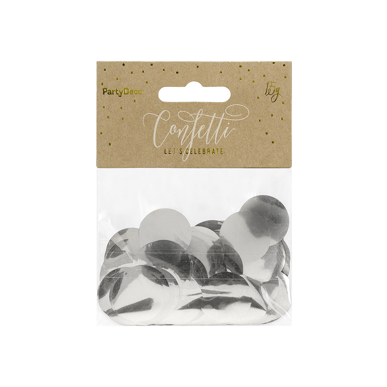 15g Folienkonfetti - Silber