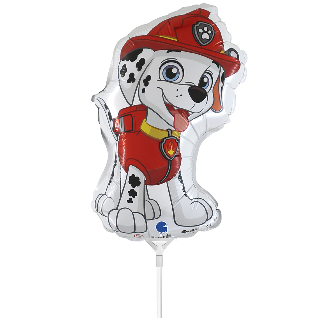 10 Miniballoons Airfilled - Paw Patrol - Marshall (Unverpackt)
