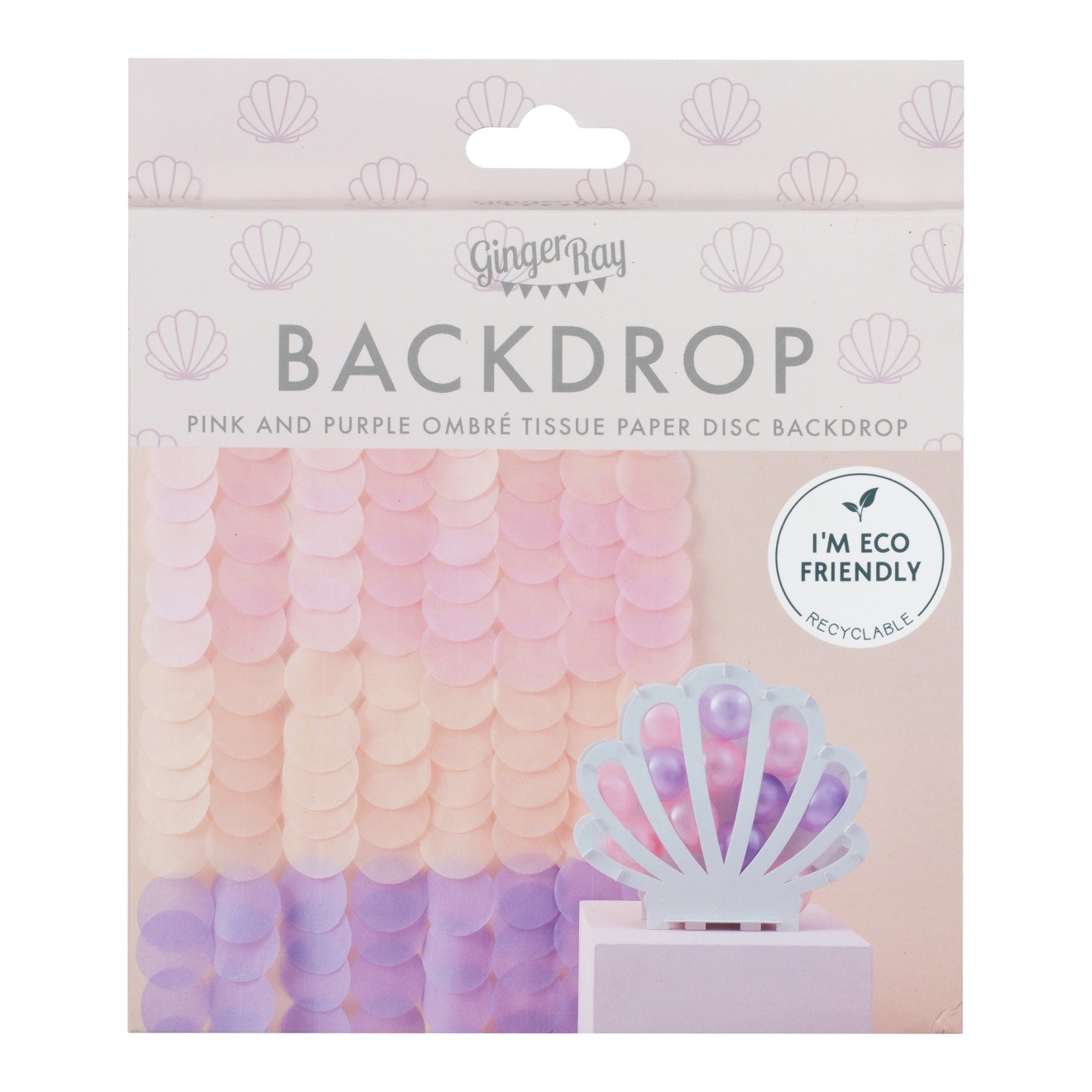Backdrop Tissue Paper Discs Pastel Mermaid
