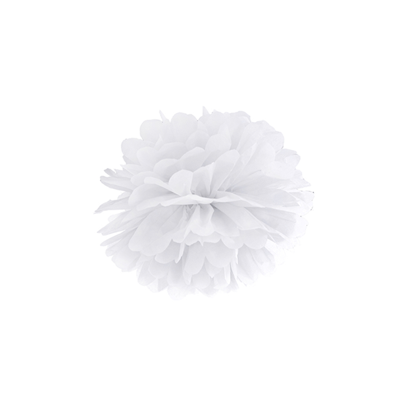 1 Pompom - Ø 25cm - Weiß