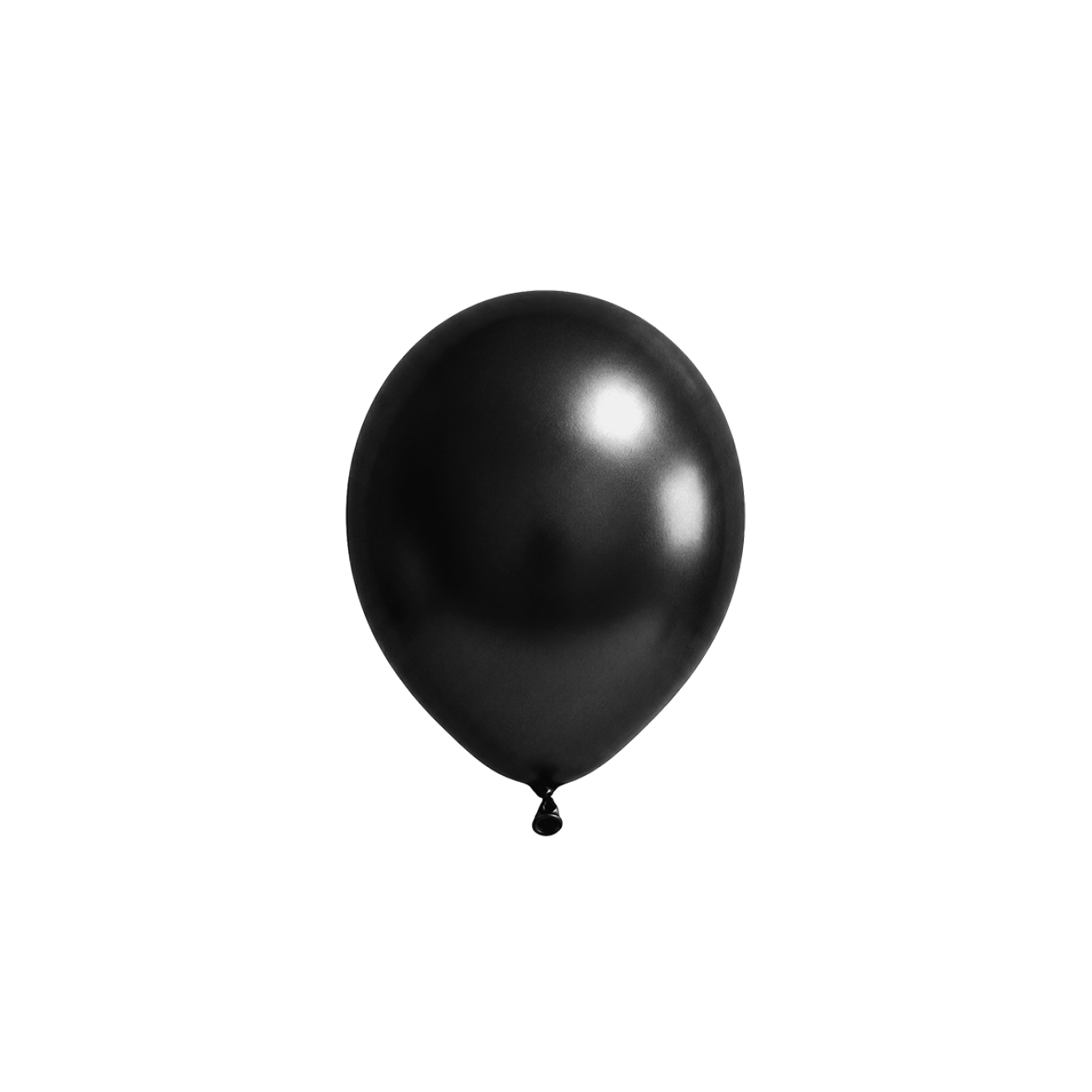 50 Luftballons - Ø12 cm - Metallic Black