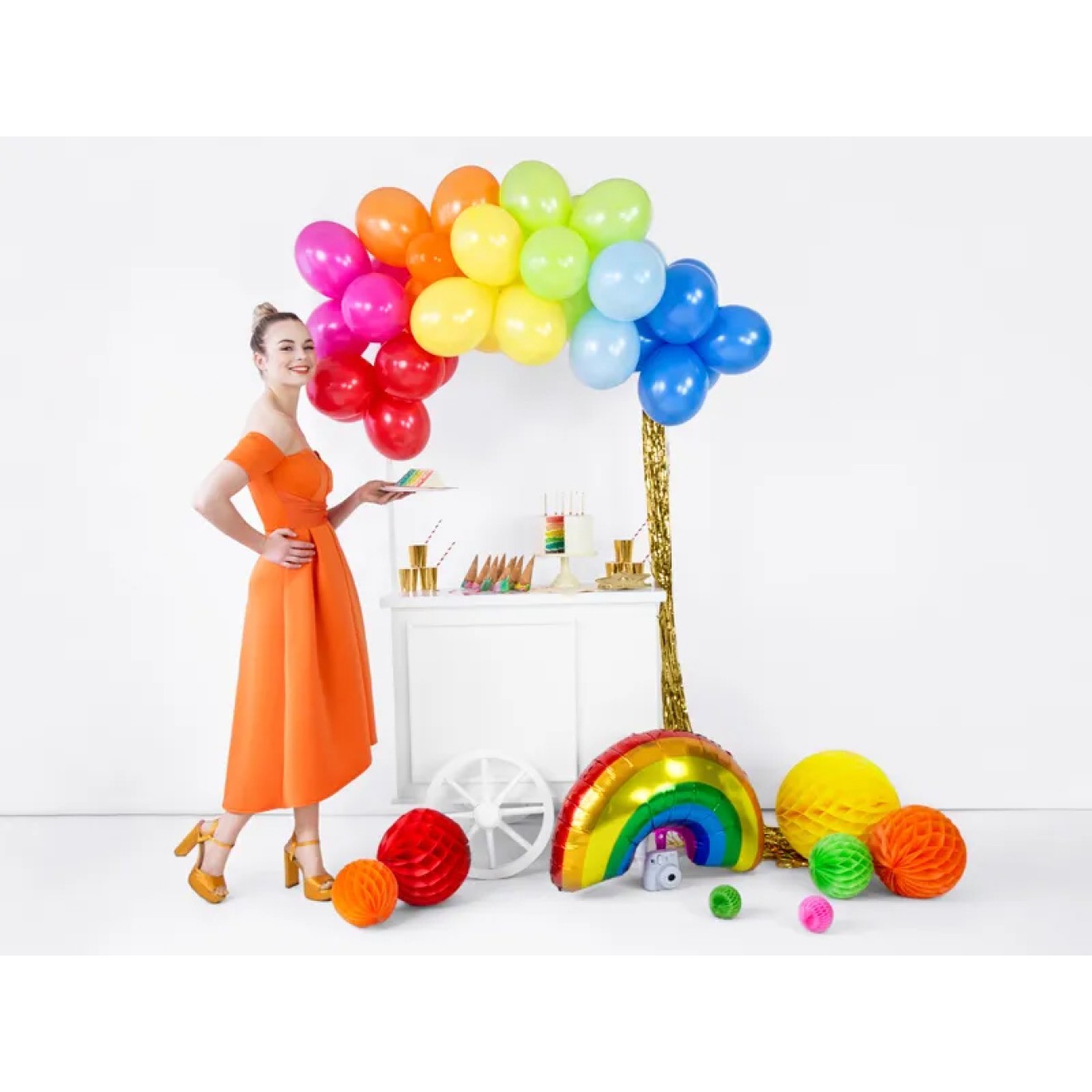 100 Luftballons - Ø 23cm - Pastell Hot Pink