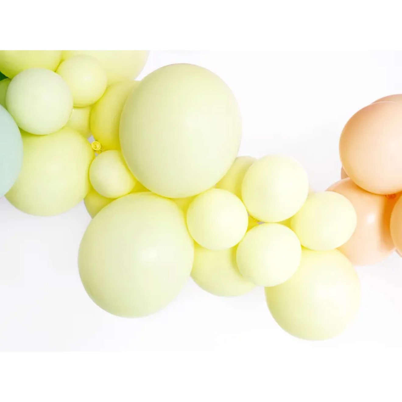 100 Luftballons - Ø 23cm - Pastell Light Yellow