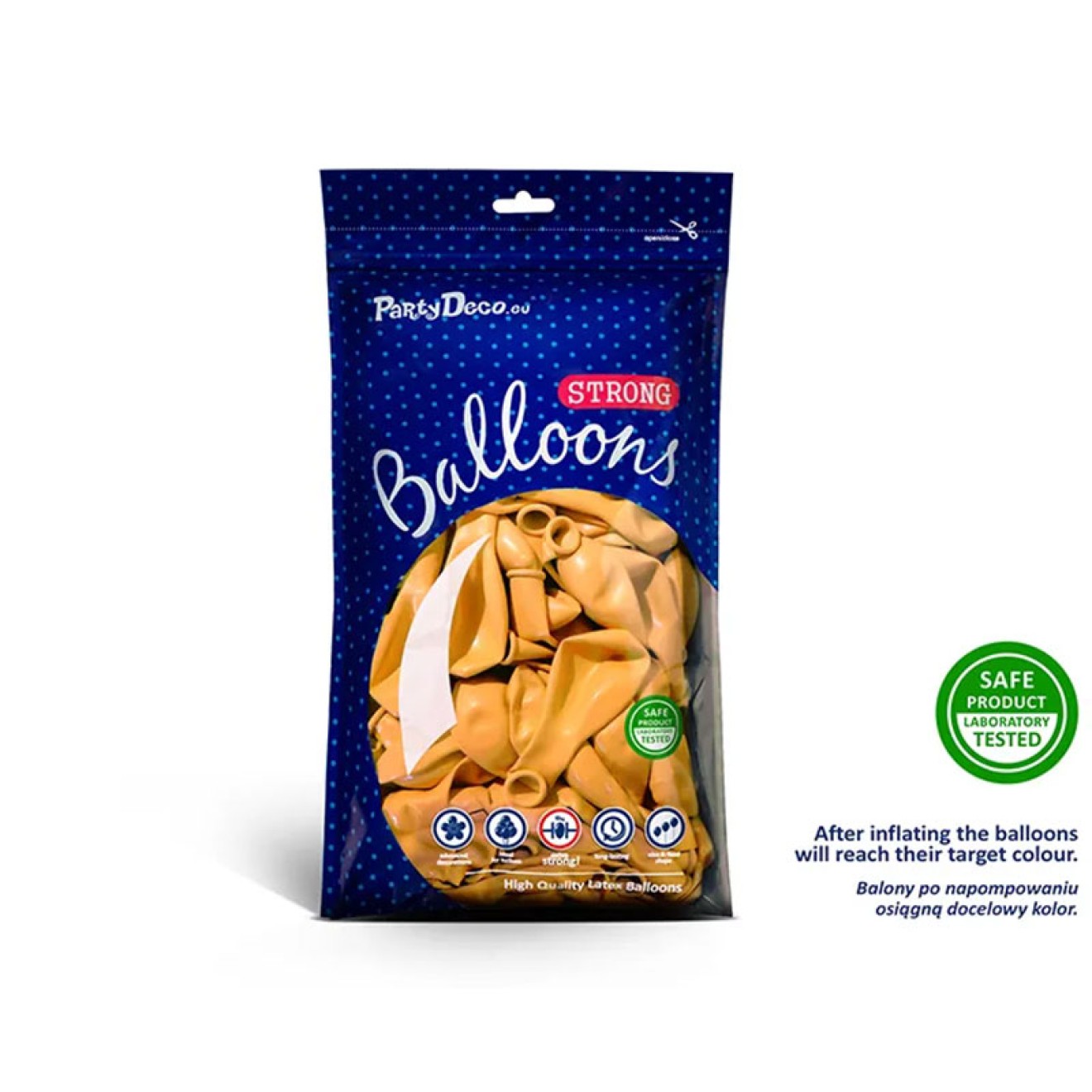 100 Luftballons - Ø 27cm - Pastell Honey Yellow