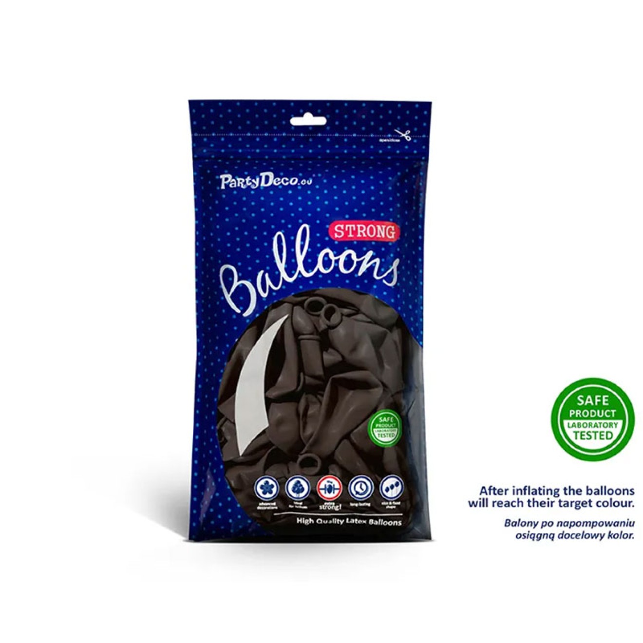 50 Luftballons - Ø 27cm - Pastell Cocoa Brown