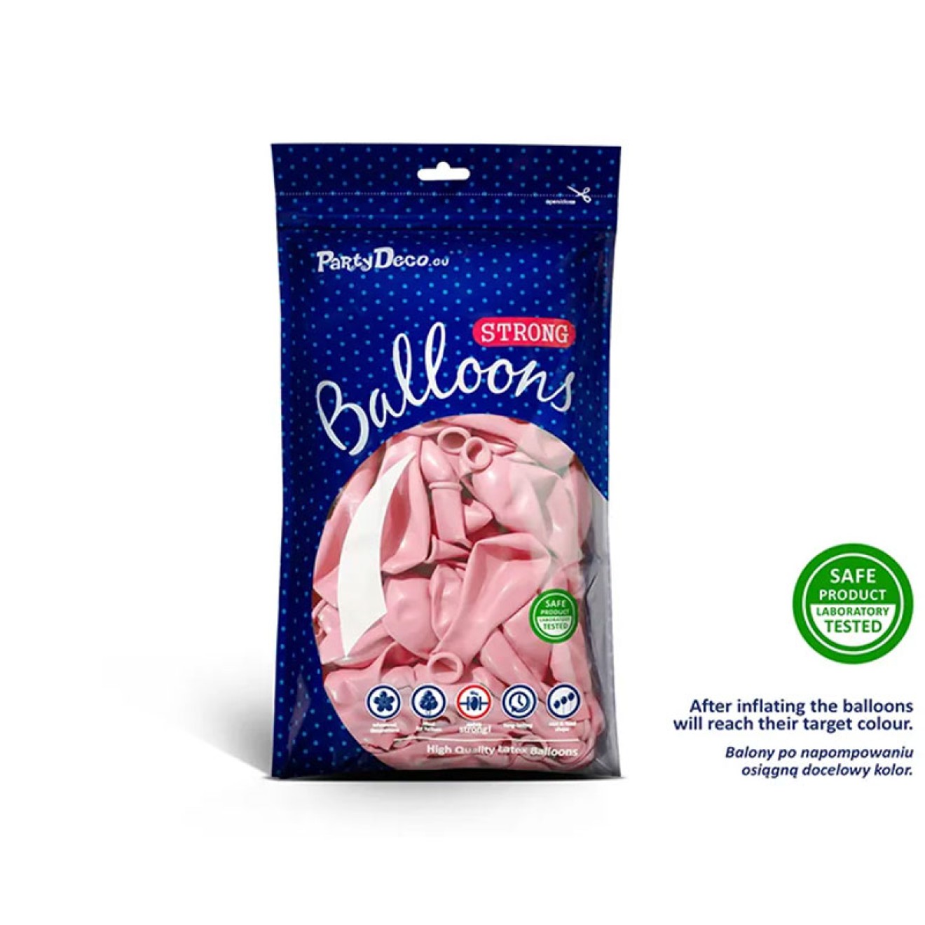 100 Luftballons - Ø 27cm - Pastell Pale Pink