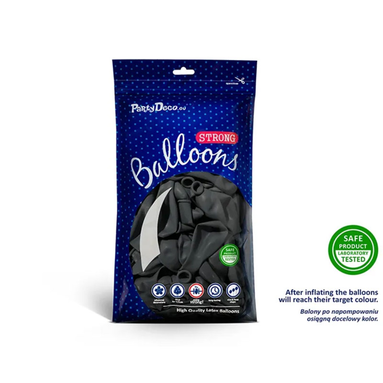 50 Luftballons - Ø 27cm - Pastell Grey