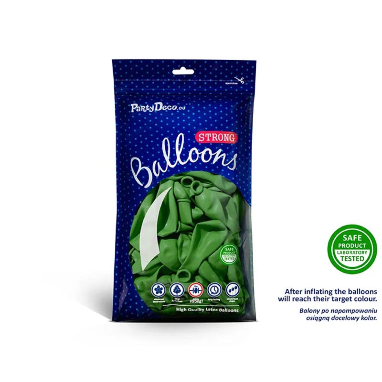 50 Luftballons - Ø 27cm - Pastell Bright Green