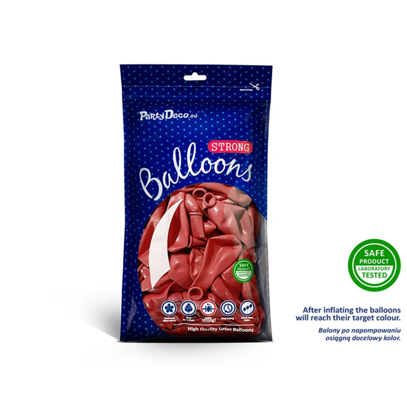 100 Miniballons - Ø 12cm - Rot