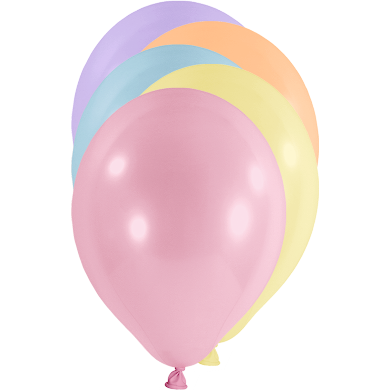 50 Luftballons - Ø 30cm - Pastell - Bunt