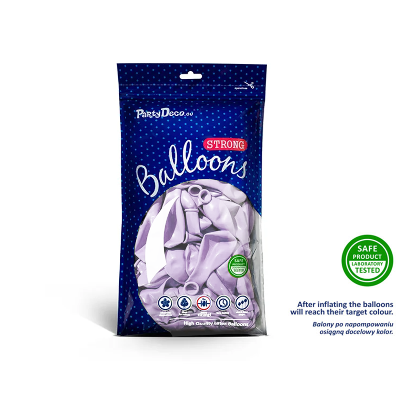 100 Miniballons - Ø 12cm - Pastel Heidekraut