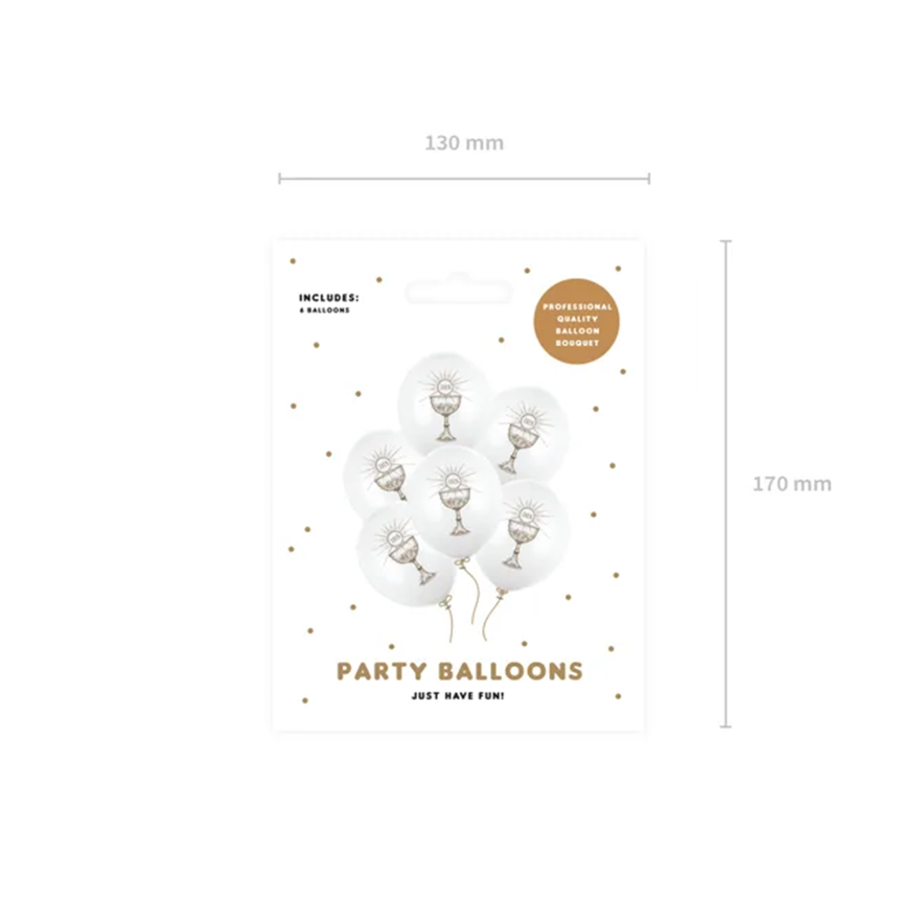 6 Luftballons - Ø 30cm - IHS - Pastel Pure White