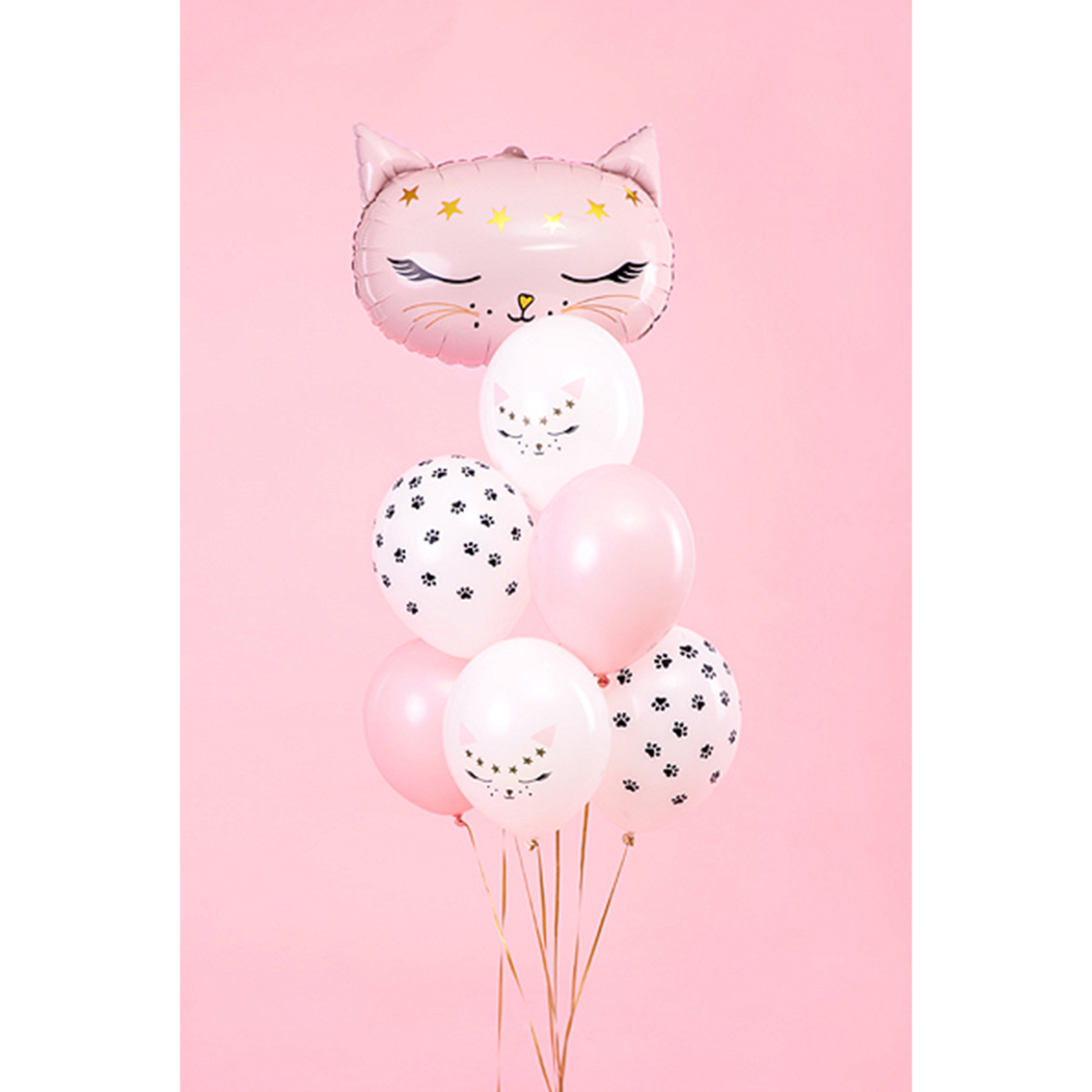 6 Motivballons - Ø 30cm - SET - Cat & Kitty