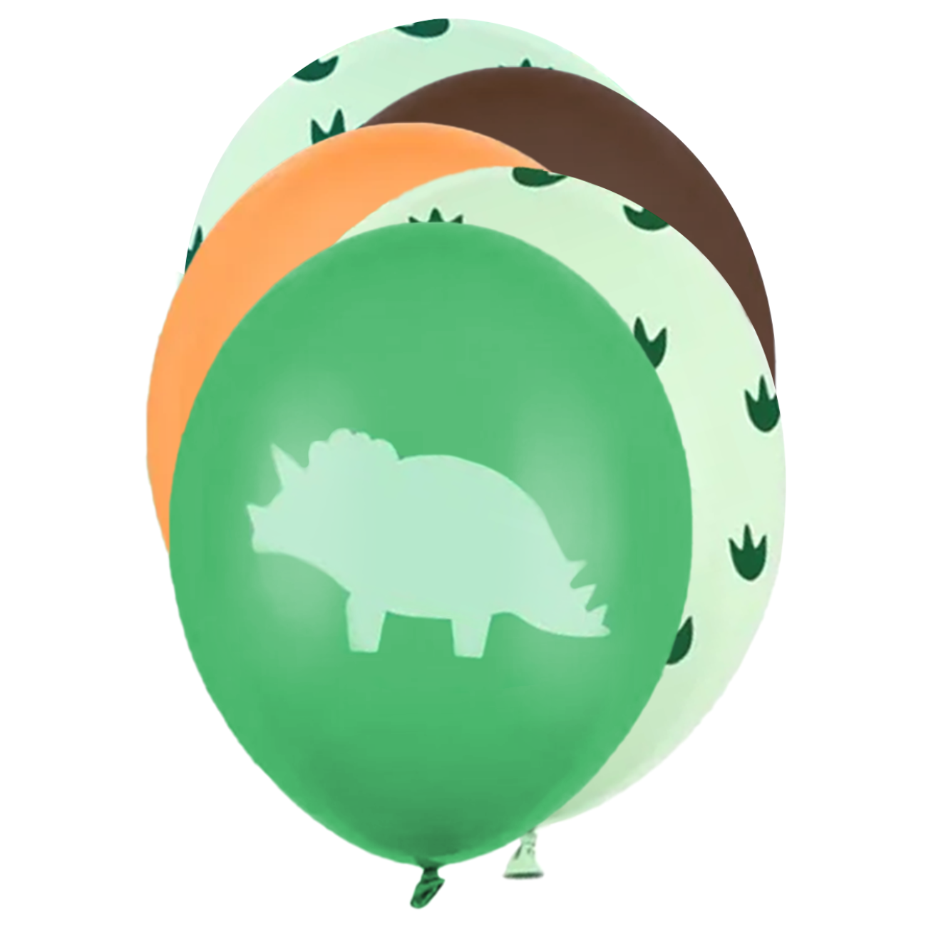 6 Motivballons - Ø 30cm - Dinosaurier