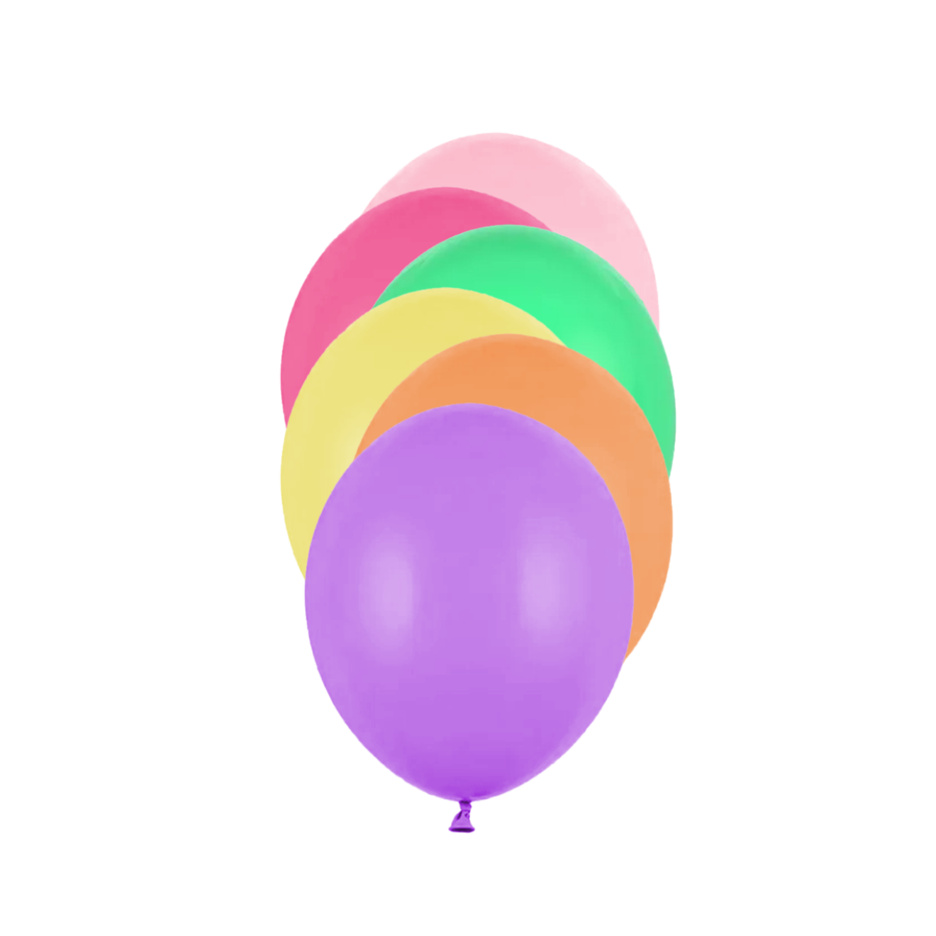 100 Miniballons - Ø 12cm - Bunt