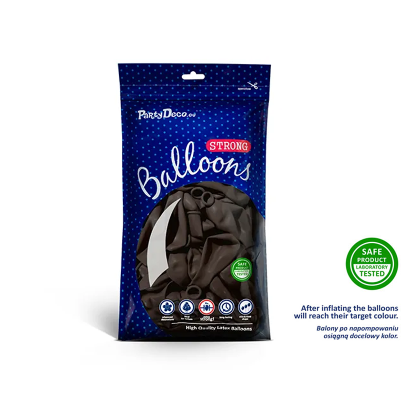 100 Miniballons - Ø 12cm - Braun