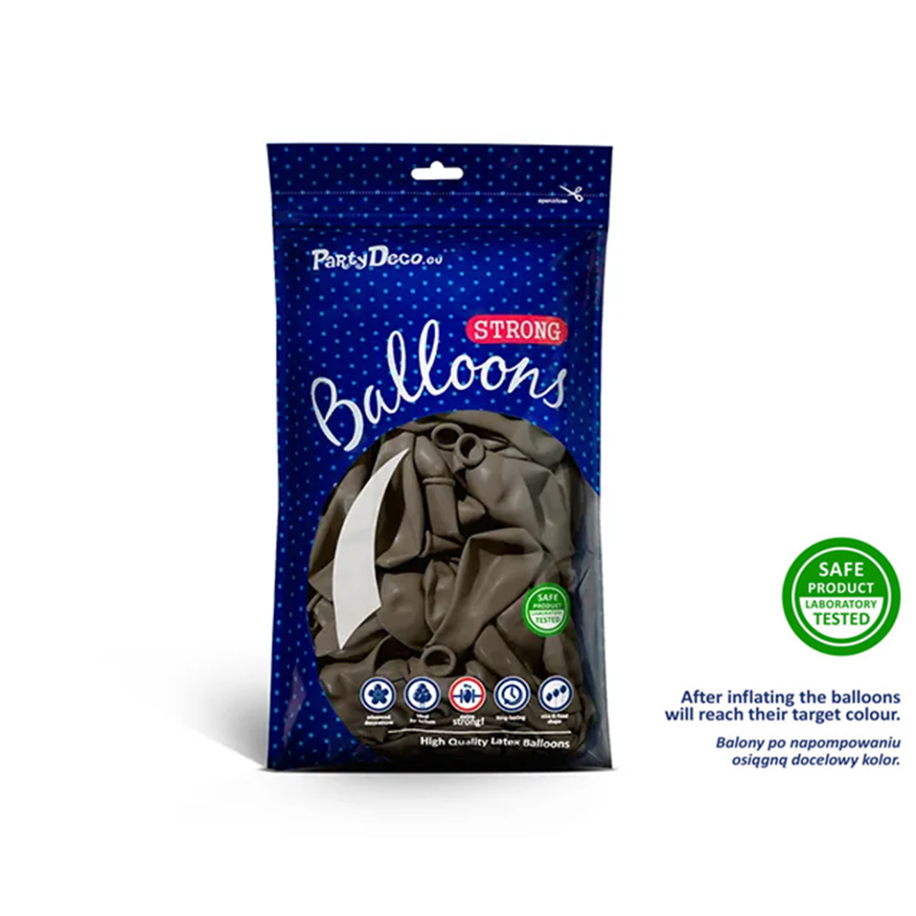 100 Miniballons - Ø 12cm - Cappuccino