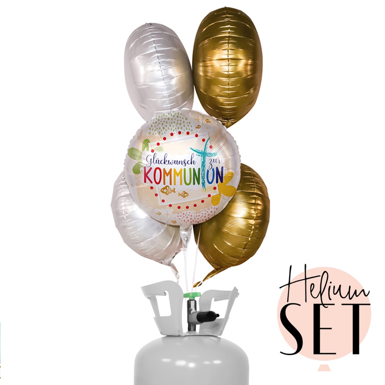Helium Set - Kommunion Glückwunsch