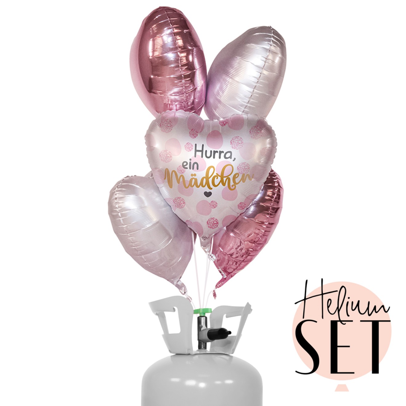 Helium Set - Hurra, ein Mädchen
