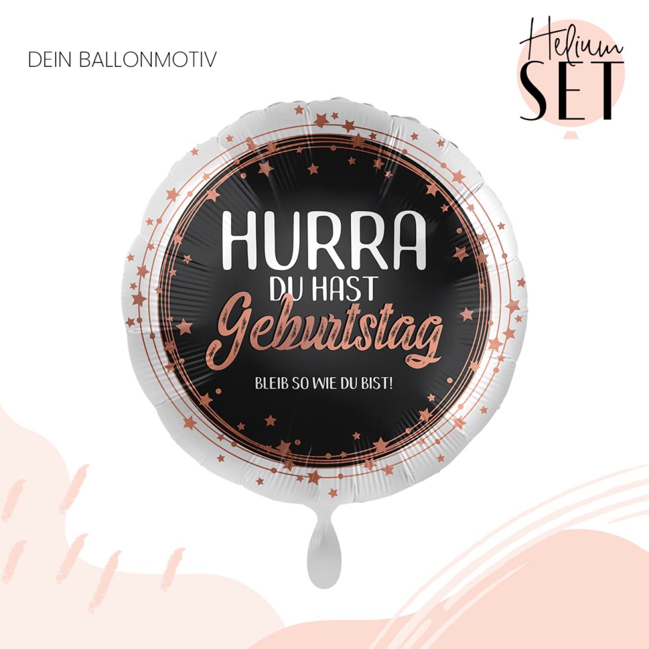 Helium Set Hurra Geburtstag