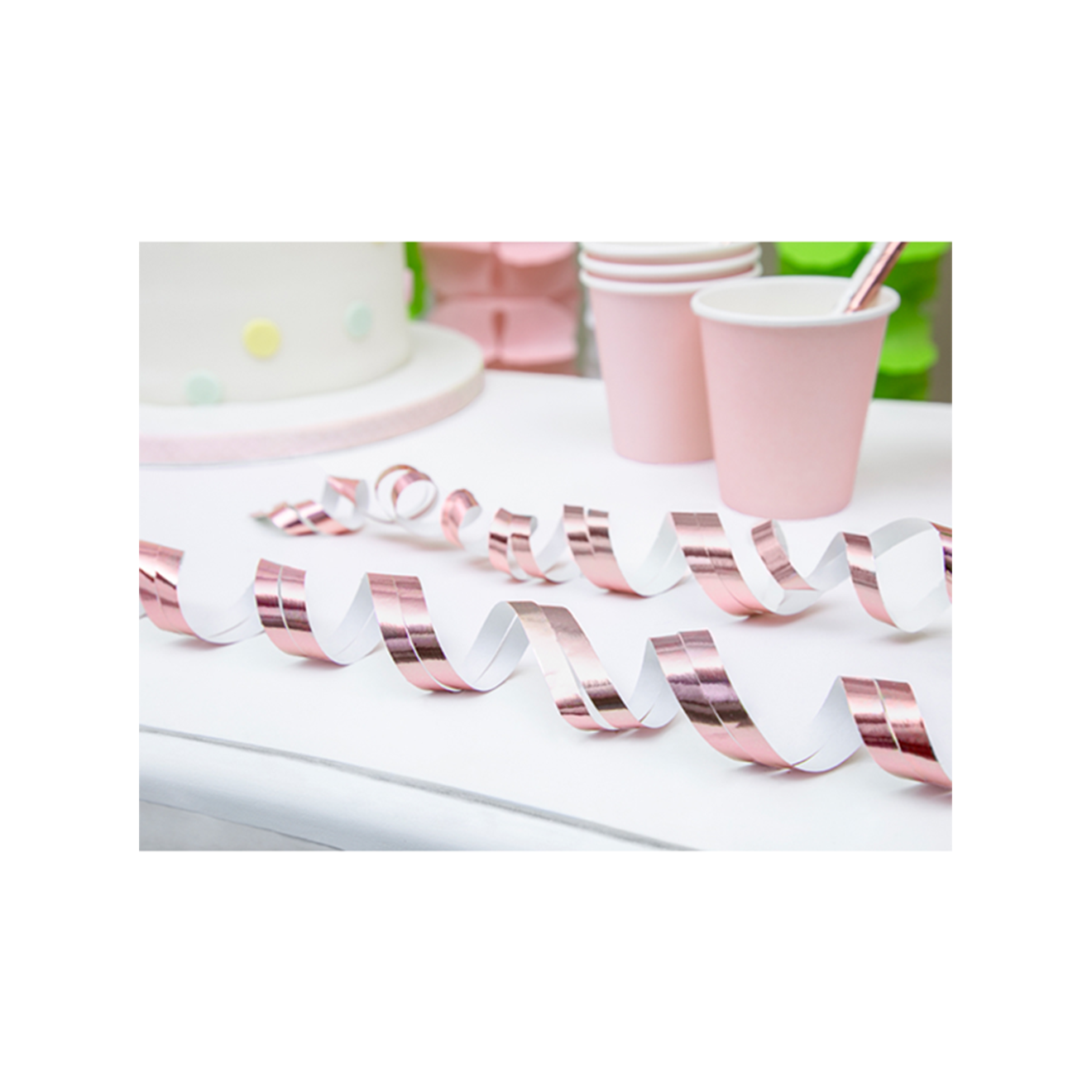 1 Luftschlange - Rosegold