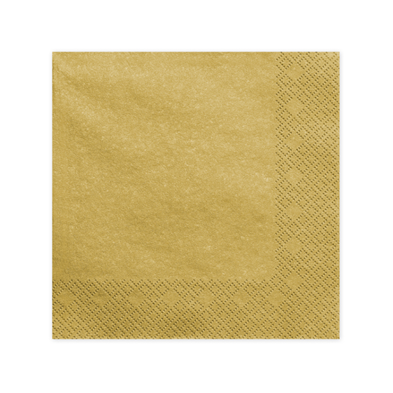 20 Servietten Trend - 33cm - Metallic Gold