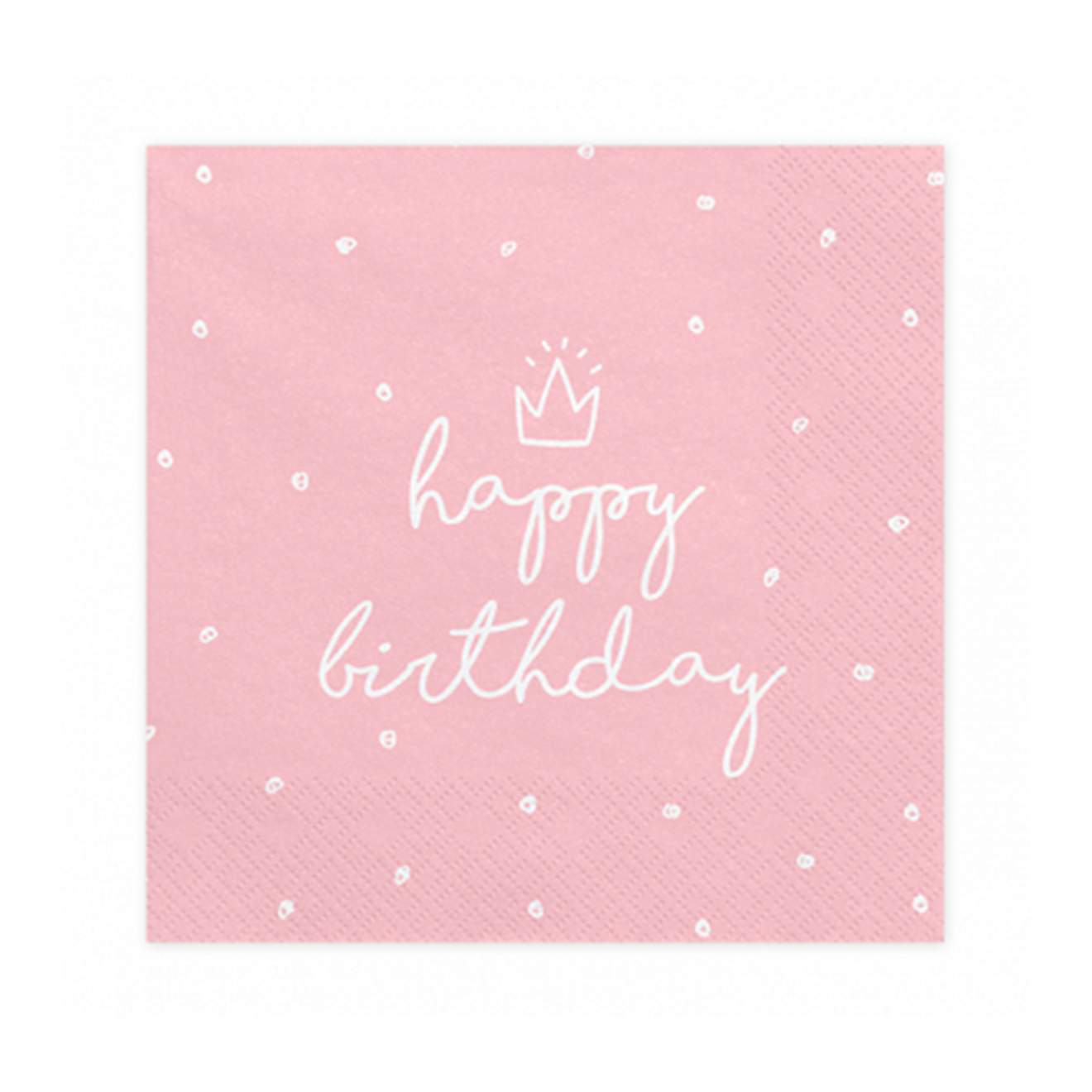 20 Servietten Trend - 33cm - Happy Birthday Rosa