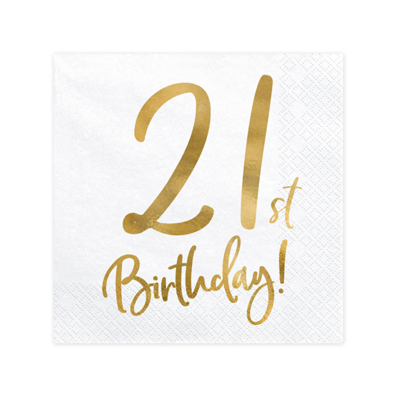 20 Servietten Trend - 33cm - 21th Birthday