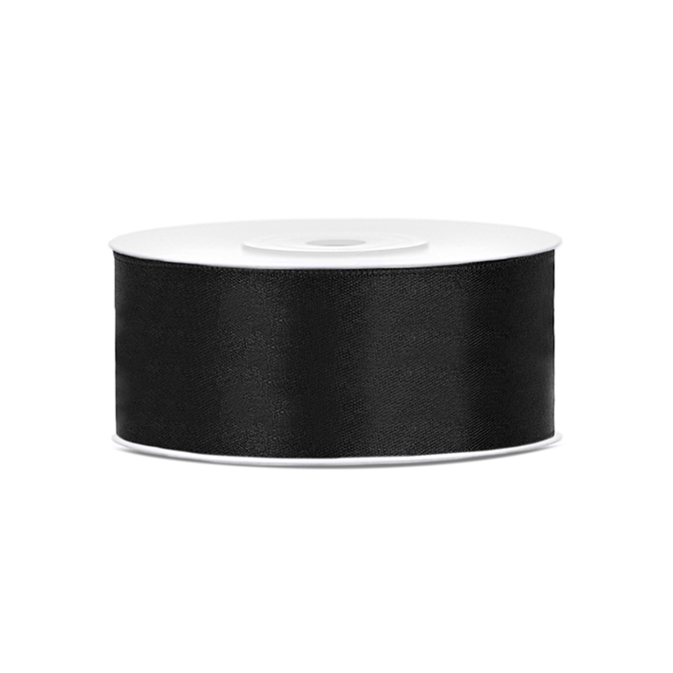 1 Ballonband - Satin - 25mm - Schwarz