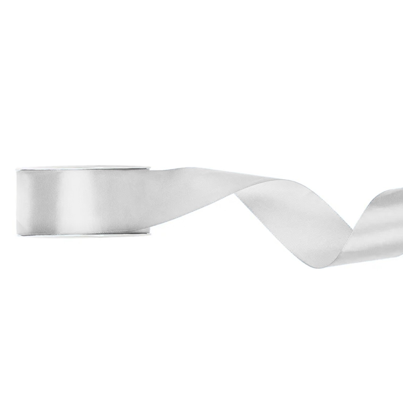 1 Ballonband - Satin - 25mm - Silber