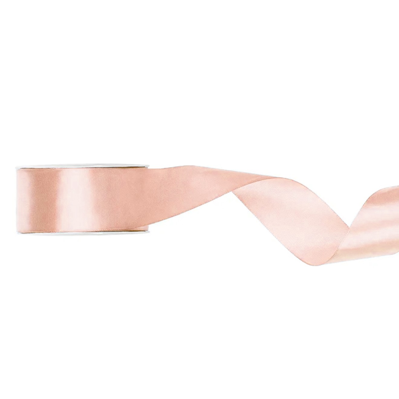 1 Ballonband - Satin - 25mm - Hellpfirsich