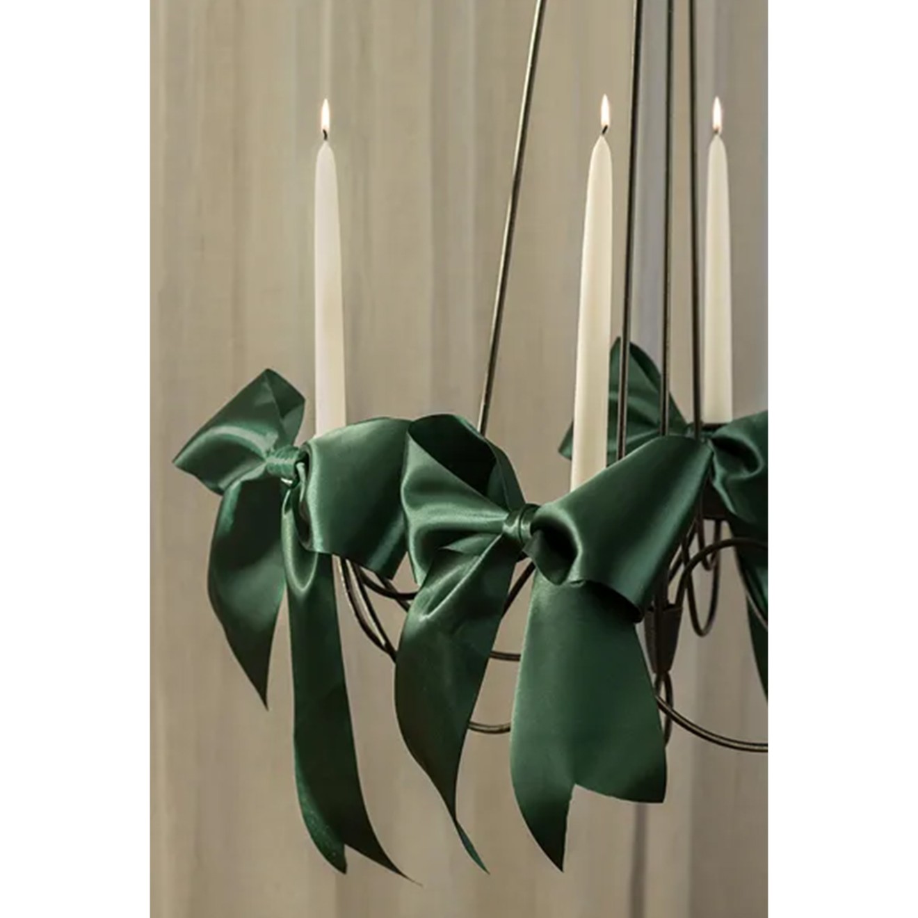 1 Ballonband - Satin - Bottle Grün - 50mm