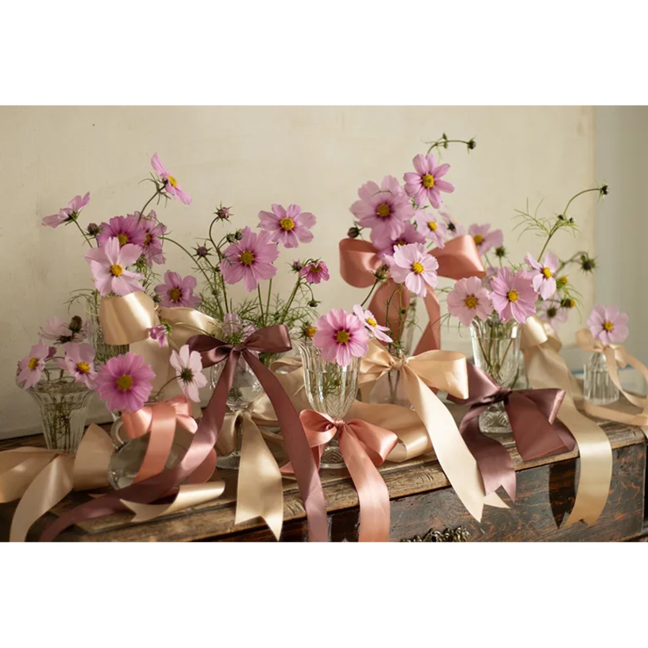 1 Ballonband - Satin - Kalt Gold - 50mm