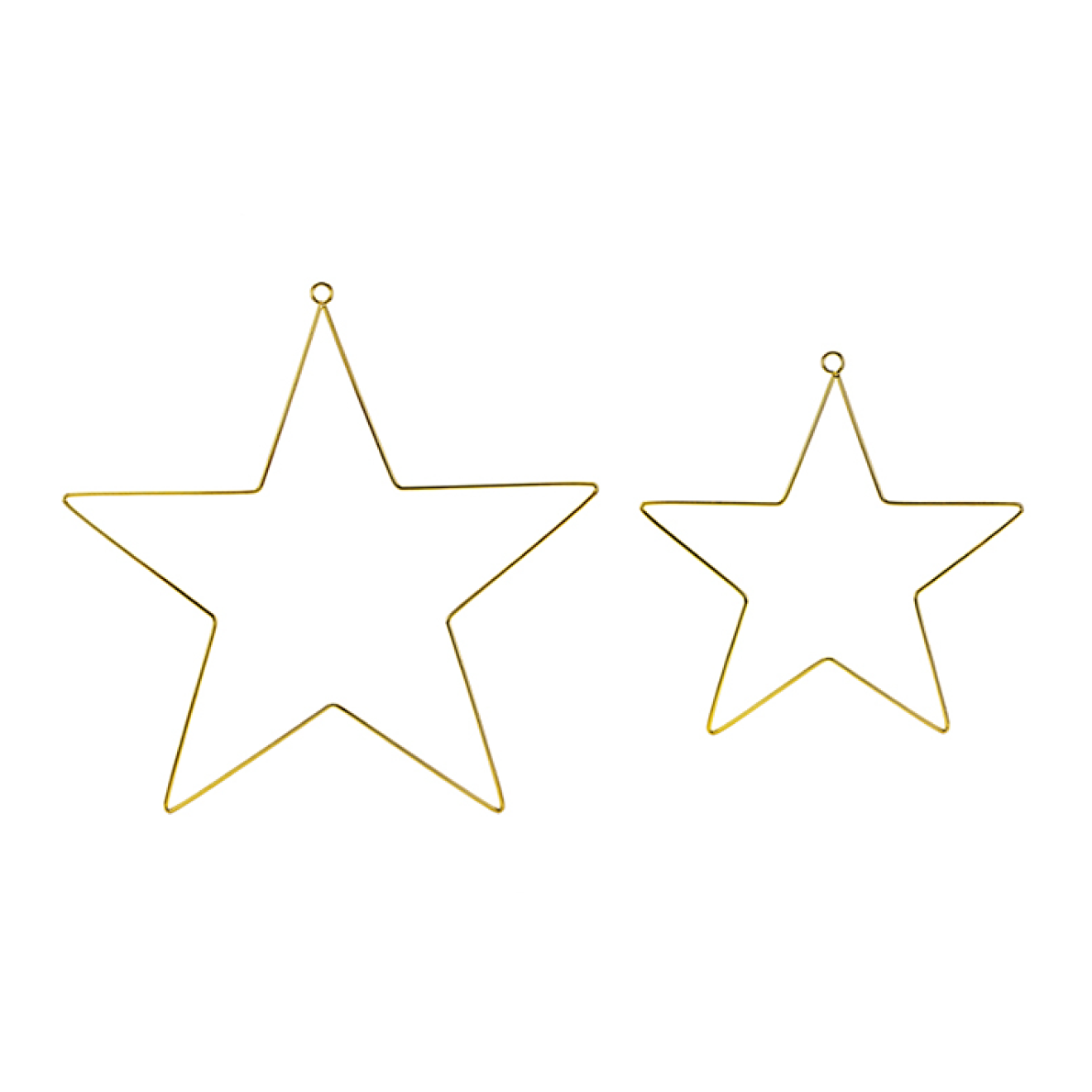 1 Dekoset - Hanging - Mixed Stars Metal - Gold