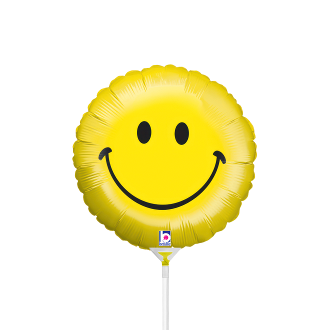 10 Miniballoons Airfilled - Smiley Face (Unverpackt)