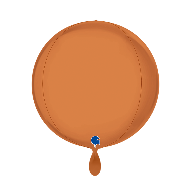 1 Balloon 4D - Globe - Satin Caramel