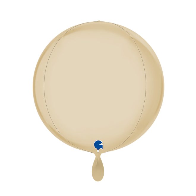 1 Balloon 4D - Globe - Satin Cream