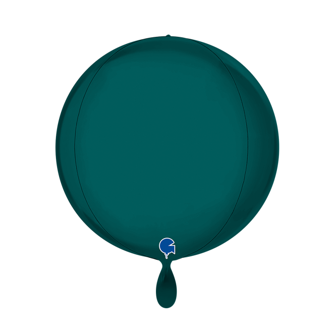1 Balloon 4D - Globe - Satin Emerald Green