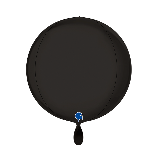 1 Balloon 4D - Globe - Satin Fumé Black