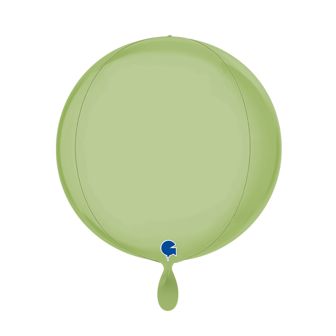 1 Balloon 4D - Globe - Satin Olive Green