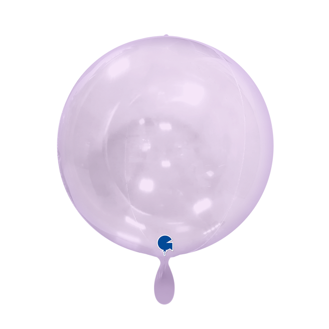 1 Balloon 4D - Globe - Transparent Lilac