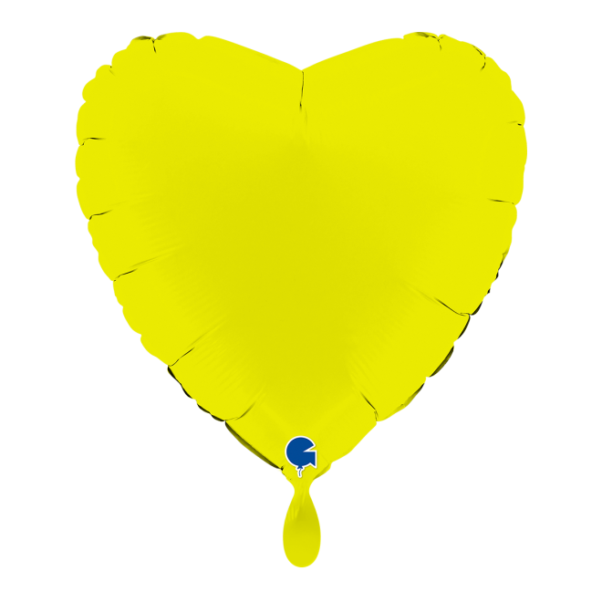 1 Balloon - Heart - Matte Lime Green