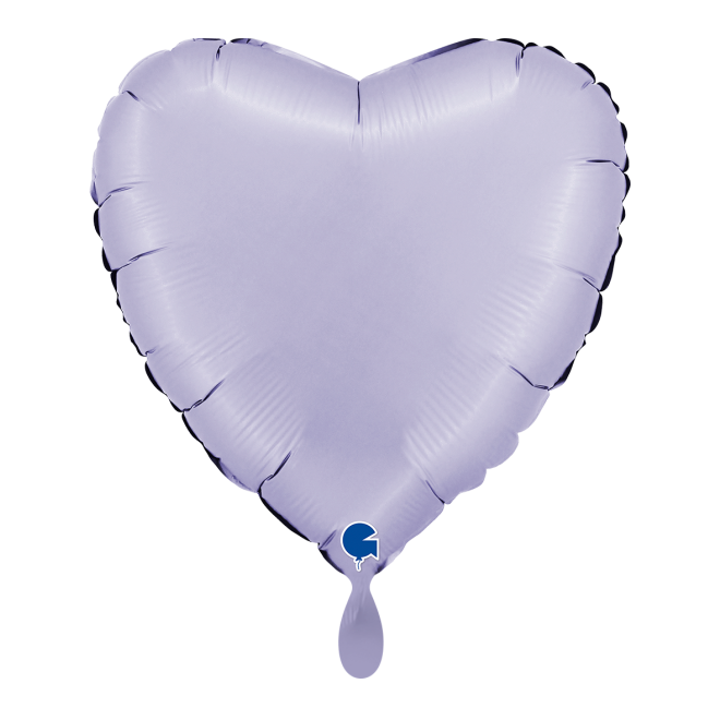 1 Balloon - Heart - Satin Lilac