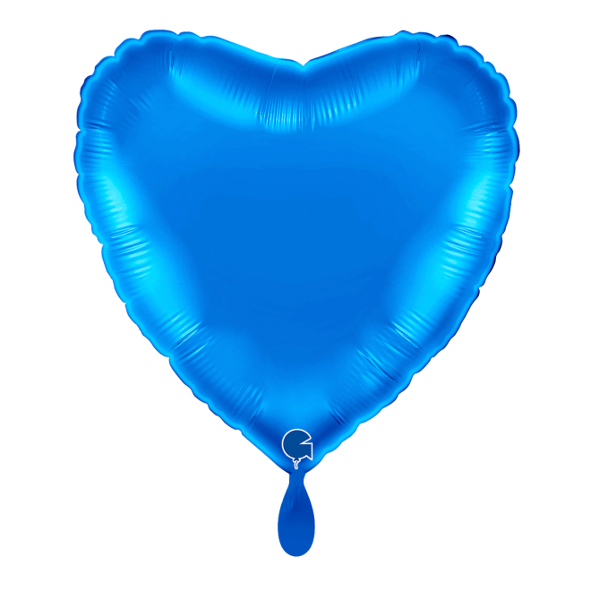 1 Balloon - Heart - Blue