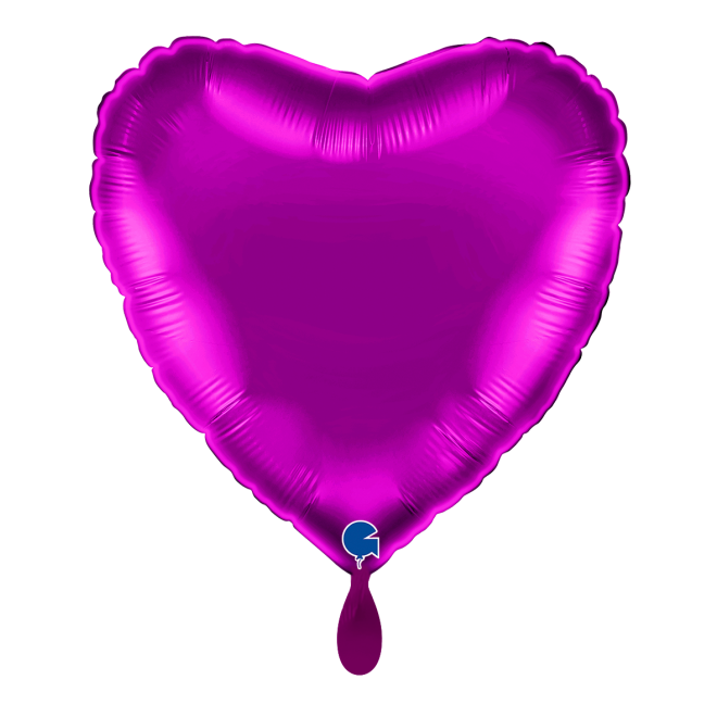 1 Balloon - Heart - Purple