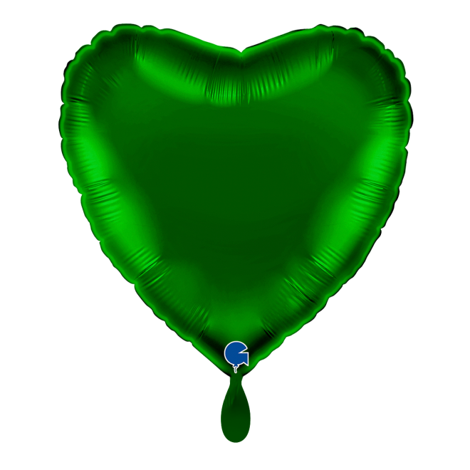1 Balloon - Heart - Dark Green