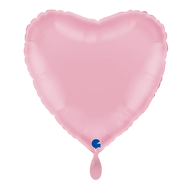 1 Balloon - Heart - Pastel Pink