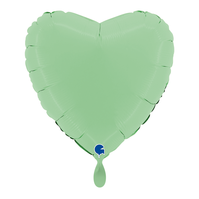 1 Balloon - Heart - Matte Green