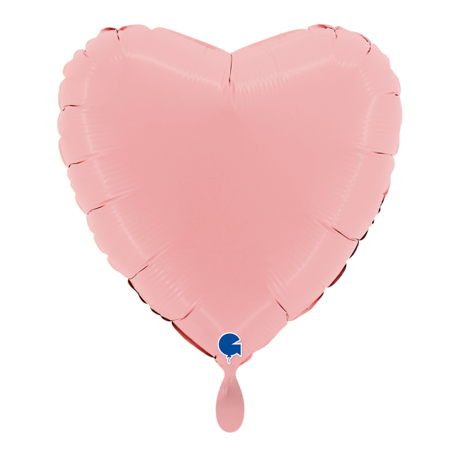 1 Balloon - Heart - Matte Pink