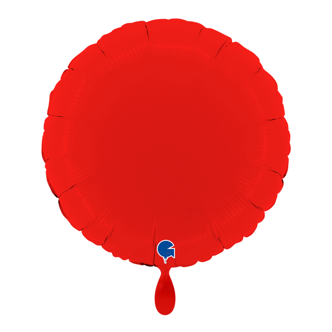1 Balloon - Round - Matte Red